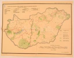 1932 Csonka-Magyarország gyümölcstermő területei és borvidéki beosztása, 1:150000, melléklet a Kincses Kalendáriom 36. évfolyamához, 37,5×48 cm