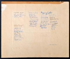 1951 Hódmezővásárhely, Bethlen Gábor Gimnázium tanári kara és végzett növendékei, kistabló 53 nevesí...