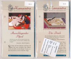 DN "Kámaszutra" 4db klf aranyozott Cu multicolor érem, német nyelvű leírással, tanúsítvánn...