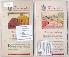 DN "Kámaszutra" 4db klf aranyozott Cu multicolor érem, német nyelvű leírással, tanúsítvánn...