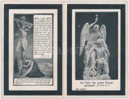 1917 Az I. világháborúban ütközetben elesett német katona gyászjelentése / 1917 Obituary of a German...