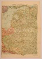 cca 1940 Nyugat-Oroszország térképe 40x56 cm Magyar Földrajzi Intézet