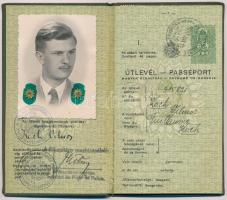 1938 Keményfedeles magyar útlevél / Hungarian passport