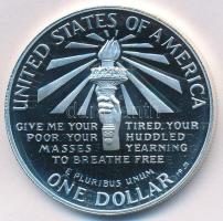 Amerikai Egyesült Államok 1986S 1$ Ag "100 éves a Szabadság szobor" tanúsítvánnyal T:PP
U...