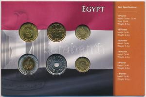 Egyiptom 1984-2007. 1p-1Ł (6xklf) fémpénz szettben T:1
Egypt 1984-2007. 1 Piastre - 1 Pound (6xdiff...