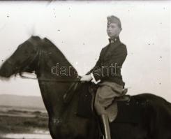 cca 1910 Két darab első világháborús katonai üvegnegatív 9x12 cm