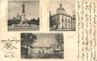 Gödöllő, Kálvária, Erzsébet királyné szobor, Udvari kápolna
