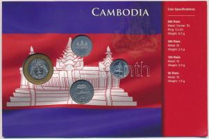 Kambodzsa 1994. 50R-500R (4xklf) forgalmi szett papírtokban T:1
Cambodia 1994. 50 Riels - 500 Riels...