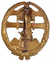 ~1940. "Csapattiszti jelvény" zománcozott kitüntető jelvény gyártói jelzés nélkül (53x43mm...