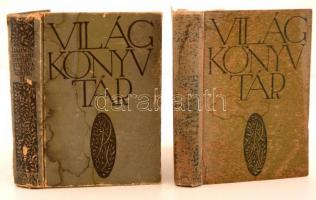 Charles Darwin: Egy természettudós utazása a Föld körül I-II. Fordította Fülöp Zsigmond. Világkönyvtár. Budapest, 1913, Révai. Kiadói, festett egészvászon sorozatkötésben. A borítója foltos, kopott megviselt állapotban.