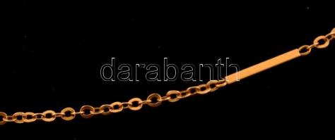 Arany(Au) 14K nyaklánc, jelzett, h: 73 cm, nettó: 4,6 g