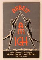 Fritz Strube, Dr. Adolf Hohenbichler: Arbeit am Ich. Mehr Erfolg und Freude durch Gymnastik und Sport. Wien, é.n., Albrecht Dürer nyomda. Kiadói papírkötés. Német nyelven, fekete-fehér képekkel illusztrálva. /  Paperbinding, In german language.