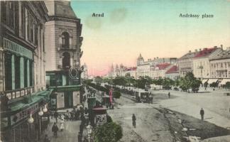 Arad, Andrássy tér, Deutsch Testvérek, Neumann M. üzletei / square, shops