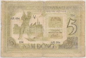 Észak-Vietnam 1946. 5D T:III-,IV ragasztott
North Vietnam 1946. 5 Dong C:VG,G sticked