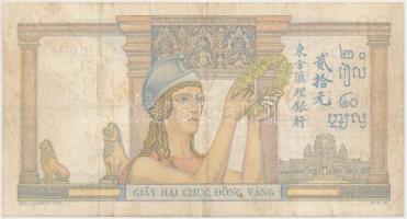 Francia Indokína 1936-1939. 20p T:III
French Indo-China 1936-1939. 20 Piastres C:F