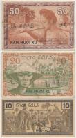 Francia Indokína 1939. 10c + 20c + 50c T:II-,III 20c-en ragasztónyom
French Indo-China 1939. 10 Cen...