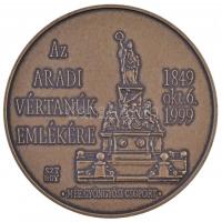 Bognár György (1944-) 1986-1999. "MÉE Gyöngyösi Csoport - Aradi Vértanúk" Br emlékérem sze...