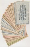 1946. 21db-os vegyes magyar adópengő tétel T:II-,III