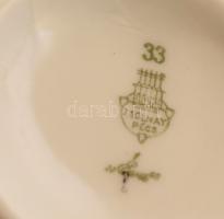 Zsolnay Éva porcelán teáscsésze, kézzel festett, jelzett, kis kopásnyomokkal, kis lepattanásokkal, d...