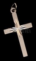 Ezüst(Ag) kereszt függő, jelzett, 3,5x2 cm, nettó: 1,8 g