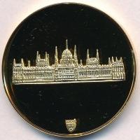 Bozó Gyula (1913-2004) DN "Magyar Köztársaság Országgyűlése" aranyozott fém emlékérem ered...