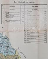 1901 Magyarország térképe a folyók vízgyűjtő területének, vízmércéinek és a csapadékmérő állomásokna...