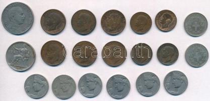 Olaszország 1908R-1914R 20c Ni (6xklf) + 1919R + 20c Cu-Ni (2x) + 1911R- 1920R-1930R 5c Cu (4xklf) +...