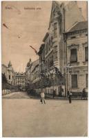 Arad, Batthyányi utca, Kohn József bádogos műhelye, kiadja Bloch H. / street, tinsmith (b)
