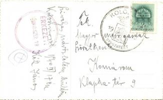 1940 Kolozsvár, Cluj; Mátyás király szobor / staute, 'Kolozsvár visszatért' So. Stpl. phot...