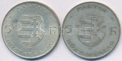 1947. 5Ft Ag "Kossuth" (2x) T:2 ph.
Adamo F8.1