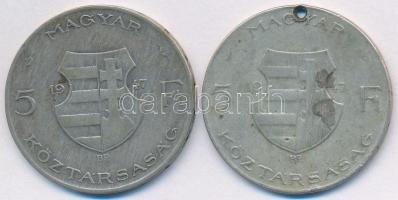 1947. 5Ft Ag "Kossuth" (2x) T:3 ly.
Adamo F8.1