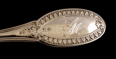 Ezüst(Ag) 2 db fűszerkanál, jelzett, h: 11,5 cm, nettó: 27,8 g