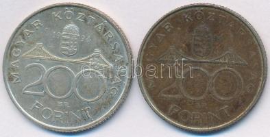 1994. 200Ft Ag "Deák" (2x) T:2 patina
Adamo F13.1