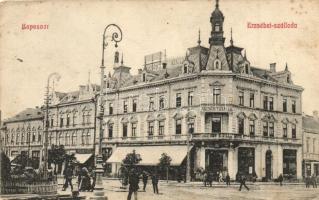 Kaposvár, Erzsébet szálloda, Földes Mór üzlete (fa)