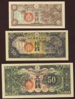 Kína/japán megszállás 1939-40. 1s, 10s, 50s T:I