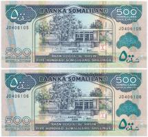 Szomáliföld 2008. 500Sh (2x) sorszámkövetők T:I Somaliland 2008. 500 Shillings (2x) sequential serials C:UNC
