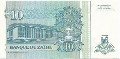 Zaire 1993. 10NZ T:I 
Zaire 1993. 10 Nouveau Zaires C:UNC