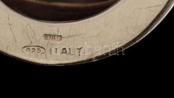 Ezüst(Ag) pénzcsipesz, iránytűdísszel, 6x3 cm, br: 18,1 g