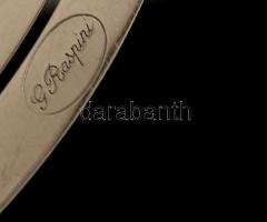 Ezüst(Ag) csepp alakú könyvjelző, jelzett, nettó: 5,5x3 cm, nettó: 8,4 g