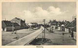 Malacka, Malacky; Főút, kiadja F. Miksik / main street (EK)