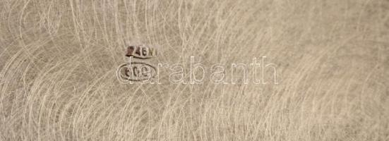 Ezüst(Ag) kávéskanna, jelzett, m: 13 cm, nettó: 167,5 g