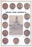 Az 1848-1949-es forradalom és szabadságharc hősei és vértanúi magánkiadású emléklap