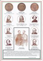 Az 1848-1949-es forradalom és szabadságharc hősei és vértanúi magánkiadású emléklap