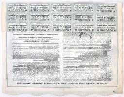 Franciaország / Párizs 1920. "Tengerentúli Hajózási Társaság" részvénye 500Fr-ról, szelvén...