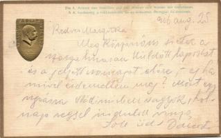 A 4. hadsereg rokkantaknak és az elesetteknek özvegyei és árváinak / Viribus Unitis 1914-16, charity card Emb. (fa)
