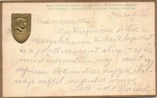 A 4. hadsereg rokkantaknak és az elesetteknek özvegyei és árváinak / Viribus Unitis 1914-16, charity card Emb. (fa)