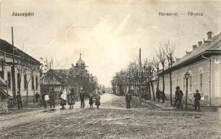 Jászapáti, Hevesi út, Fő utca, kiadja Koczka Andor