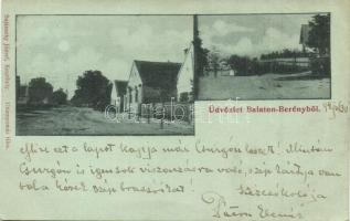 1899 Balatonberény, utca, kiadja Sujánszky József (b)