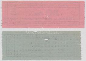 ~1930-1940. 20f + 30f "Nagykőrös M. Város - Vásártéri és piaci helypénzjegy" T:III
