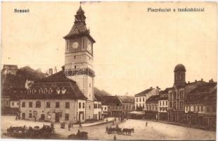 Brassó, Kronstadt, Brasov; Piac, tanácsház / market, town hall (EK)